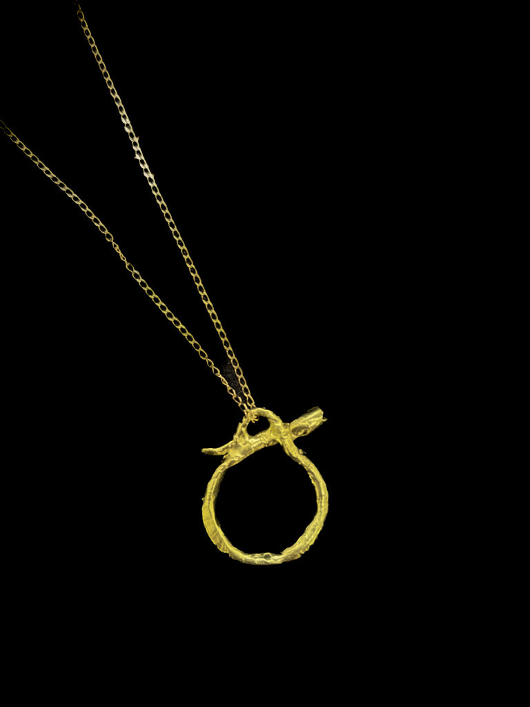 14k Gold Ouroboros Necklace