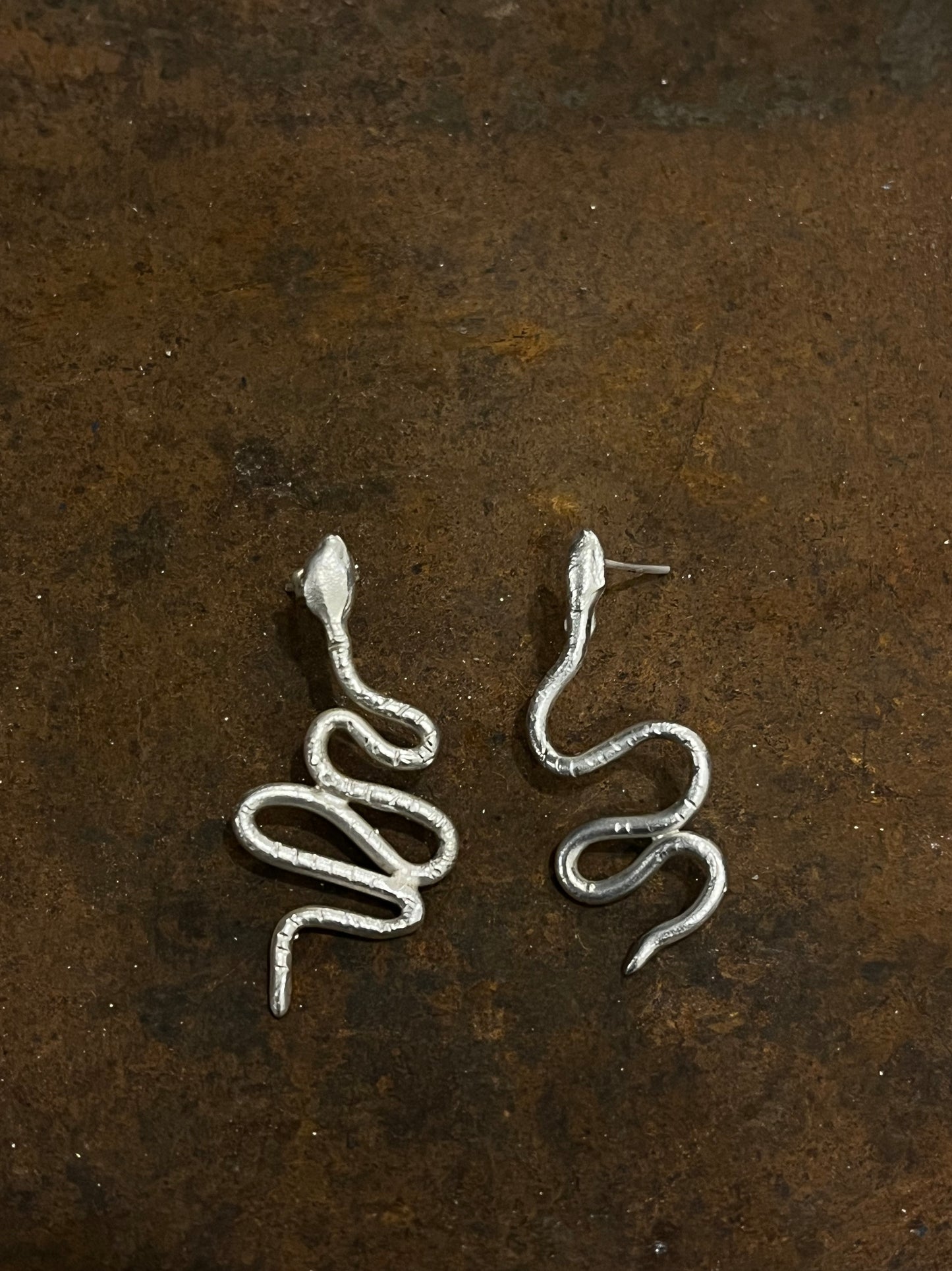Large Snake Earrings