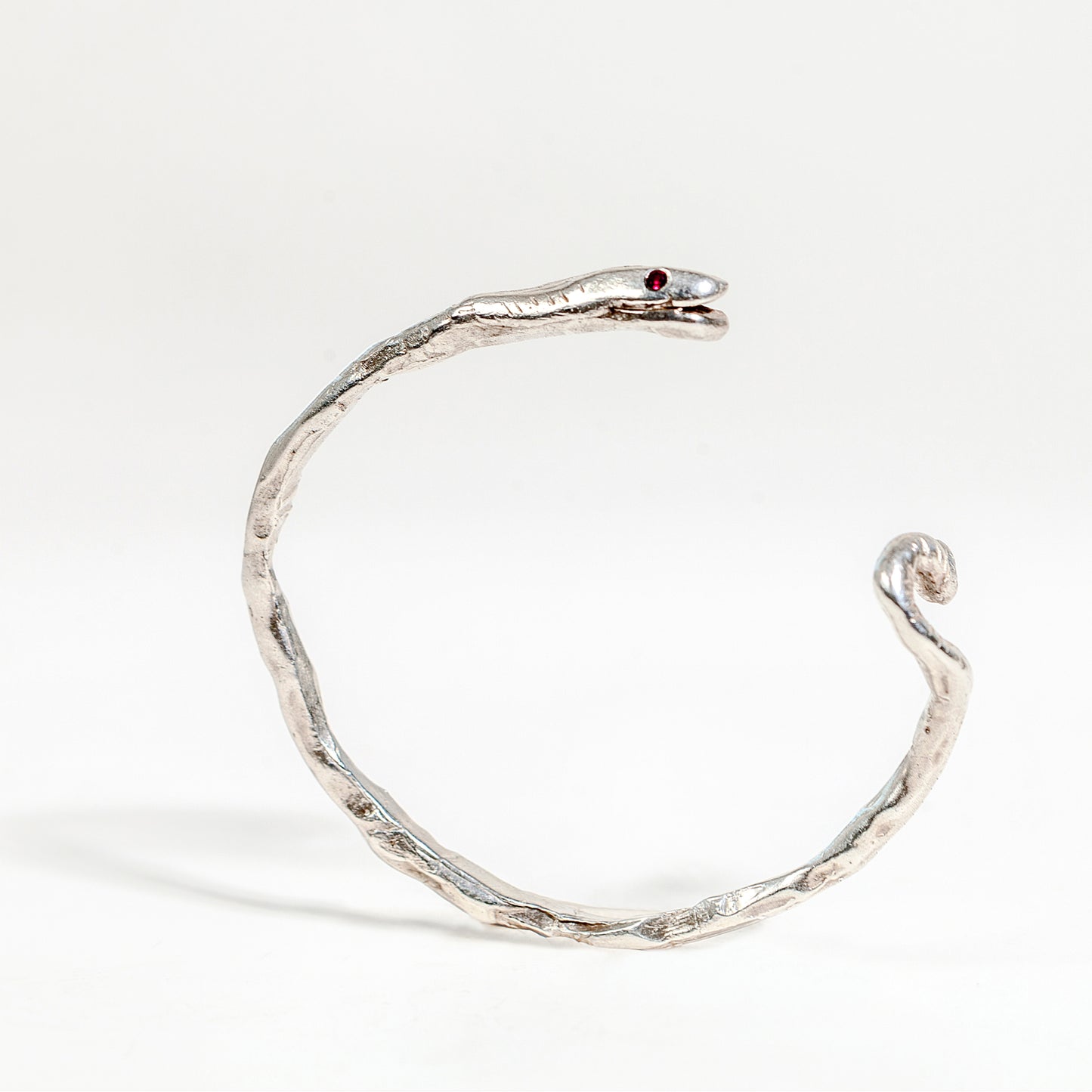 snake bangle with ruby eyes